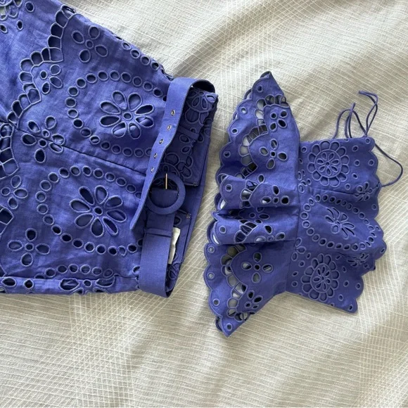 2pc NWT Zimmermann pop embroidered Top & Bottom - Picture 6 of 6